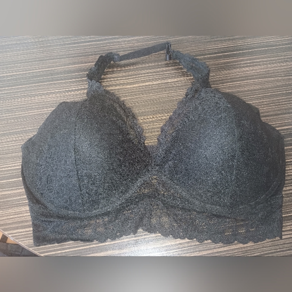 Victoria Secret Black Lace Push Up Bralette Size Large